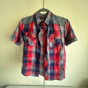 Women’s Surplus Short Sleeve Flannel Top Sz. L